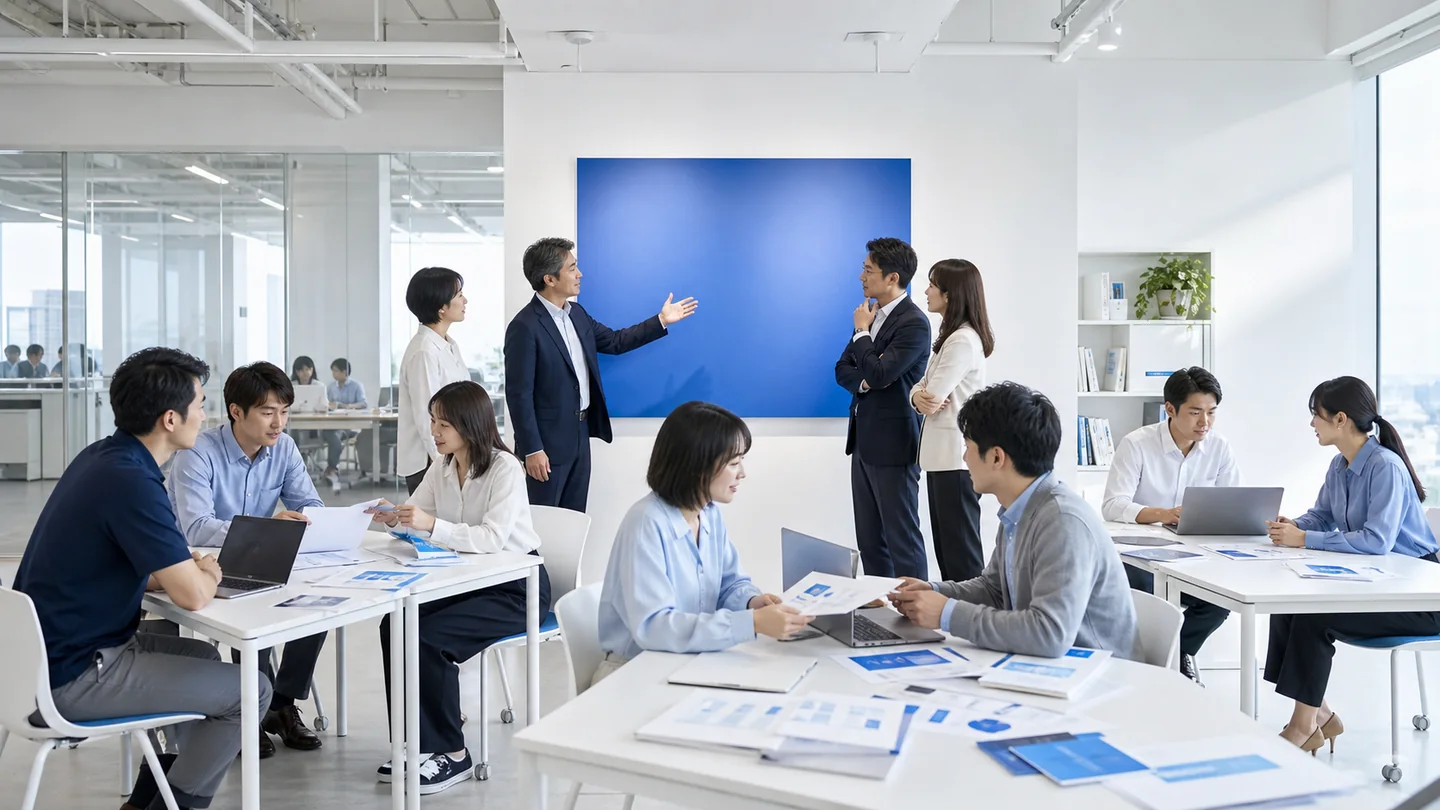 経営が定めた技術ビジョンを複数の施策と現場行動へ翻訳する匿名事例の実務イメージ