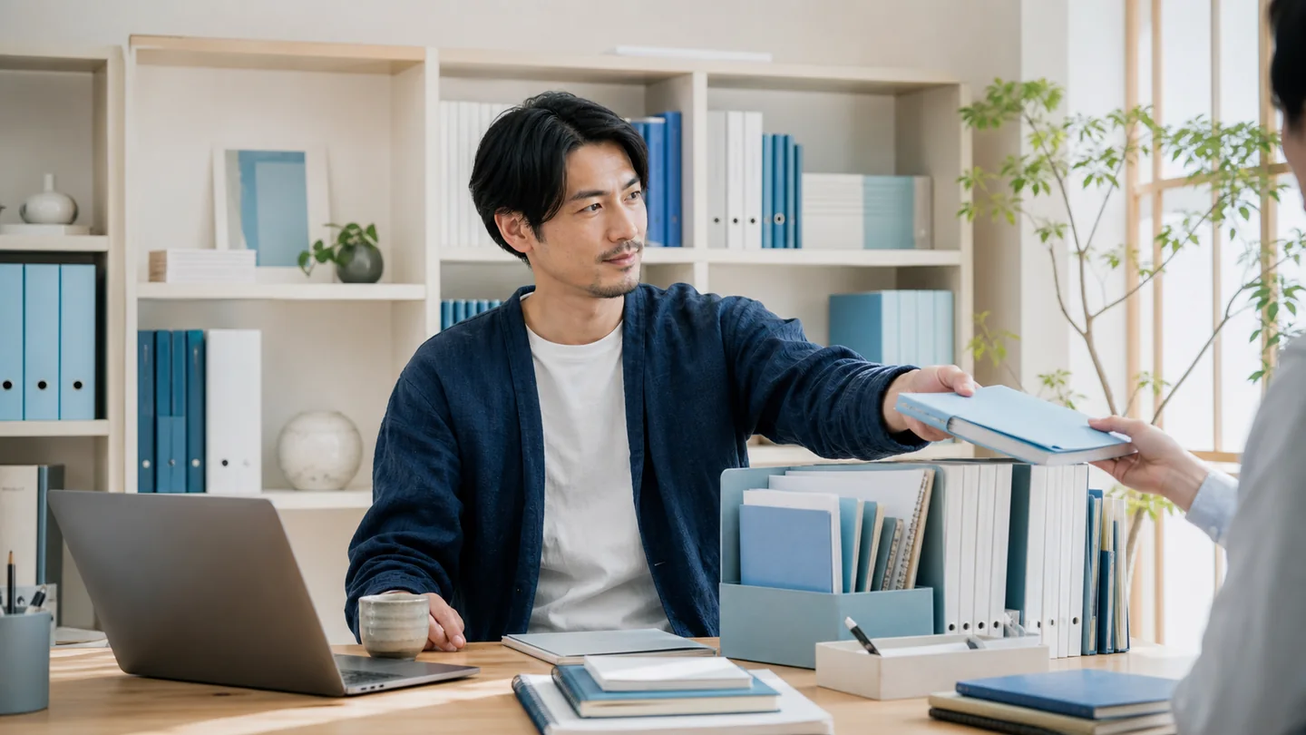 本人がメモや文書を整理し、共有範囲を選びながら再利用する個人知識基盤のイメージ