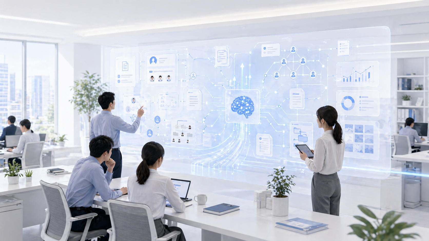 GENUPの支援姿勢を表すオフィスイメージ